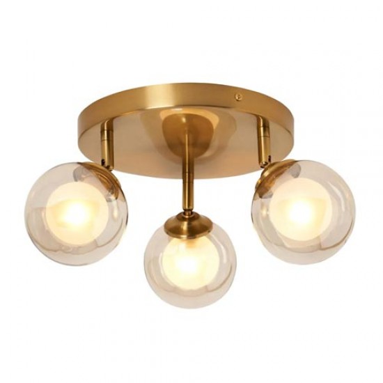 Vanity 3 Light Spotlight Satin Brass
