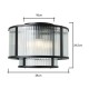Jasmine Ribbed Glass Flush Black