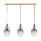 Seline 3 Light Diner Pendant Smoke