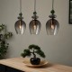 Seline 3 Light Diner Pendant Smoke