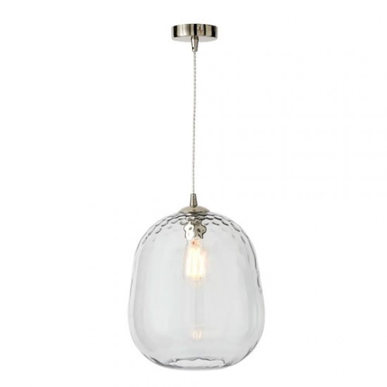 Minori Pendant Satin Nickle/Clear