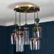 Vietri 5 Light Pendant Satin Brass