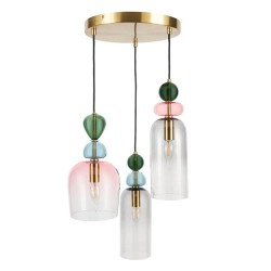 Vietri 3 Light Pendant Satin Brass