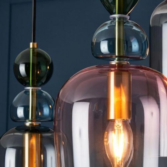 Vietri 3 Light Pendant Satin Brass