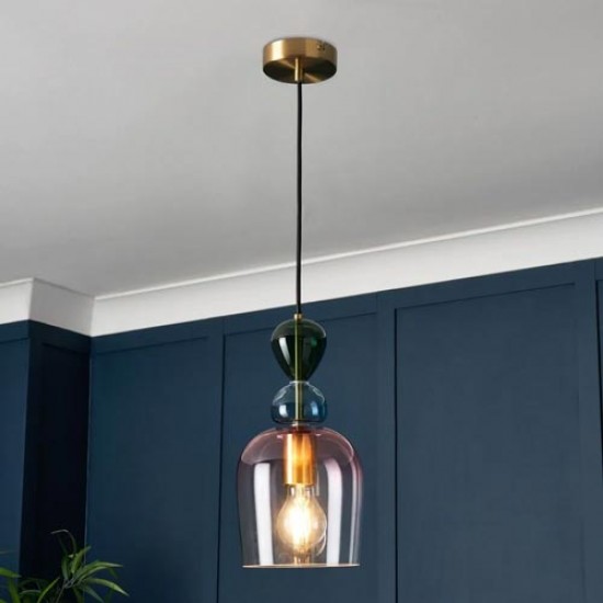 Vietri Pendant Satin Brass