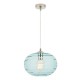 Sarno Oval Pendant Satin Nickel/Blue