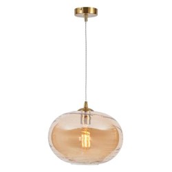 Sarno Oval Pendant Satin Nickel/Blue