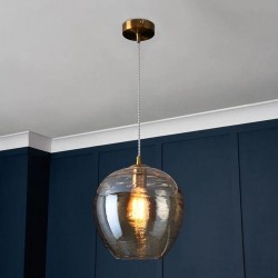 Sarno Hive Pendant Satin Brass/Champagne 