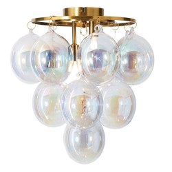Maiori Ceiling Light Brass/iridescent 