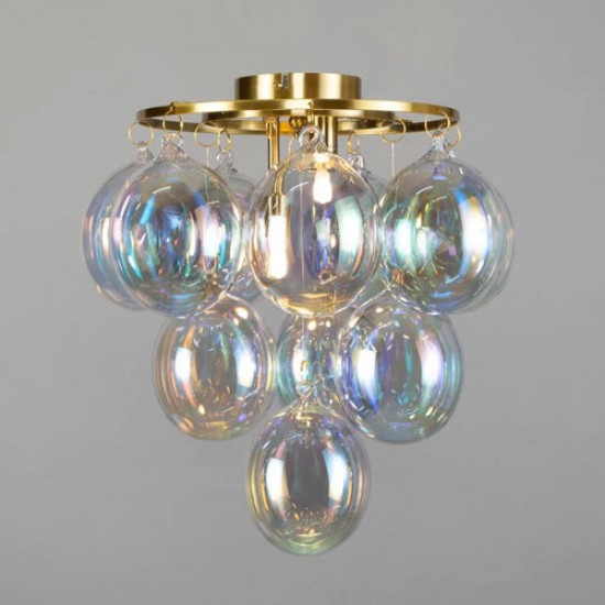 Maiori Ceiling Light Brass/iridescent 