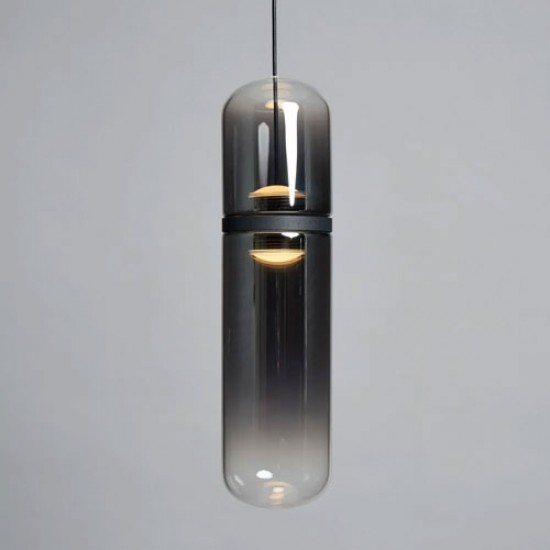 Bjorn LED Glass Pendant Light Smoke