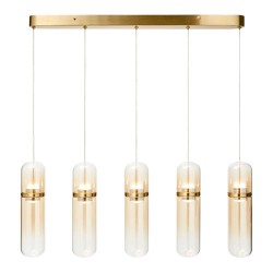 Bjorn 5 Light LED Diner Bar Pendant Champagne 