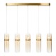 Bjorn 5 Light LED Diner Bar Pendant Champagne 