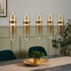 Bjorn 5 Light LED Diner Bar Pendant Champagne 