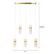 Bjorn 5 Light LED Diner Bar Pendant Champagne 