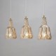 Mikael Glass 3 Light Dinner Pendant Champagne 