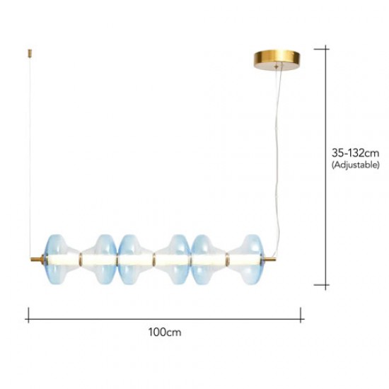 Elias 6 Light LED Diner Bar Pendant 