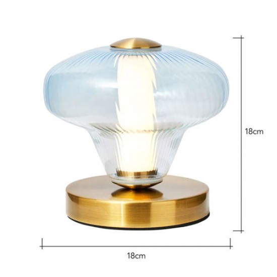 Elias LED Table Lamp Blue