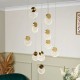 Oskar 10 Light Pendant Satin Brass