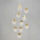 Oskar 10 Light Pendant Satin Brass