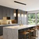 Hugo 4 Light Diner Bar Pendant Satin Brass