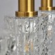 Hugo 4 Light Diner Bar Pendant Satin Brass