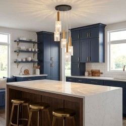 Hugo 5 Light Cluster Satin Brass