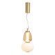 Edvin Glass Pendant Satin Brass