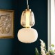 Edvin Glass Pendant Satin Brass