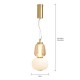 Edvin Glass Pendant Satin Brass