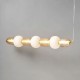 Edvin 7 Light Diner Pendant Satin Brass