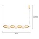 Edvin 7 Light Diner Pendant Satin Brass